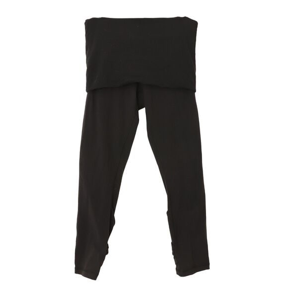 LULULEMON Wunder Under Roll Down Dance Pant 6 Black Crop Legging EUC B58 - Picture 1 of 6